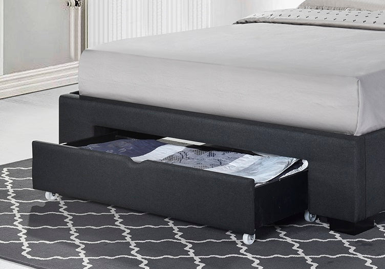 Sofia Platform Bed Charcoal (Queen/King)