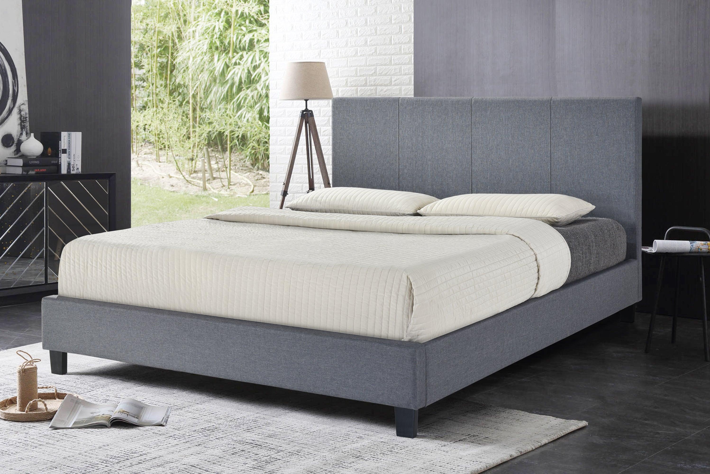 Uptown Bed Grey Fabric - Furnify.ca